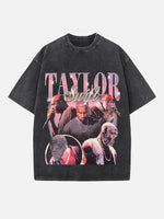 Kanye West Print Round Neck T-shirt
