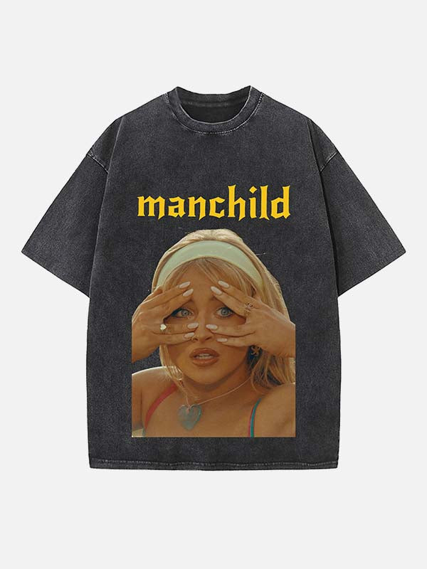 Sabrina Carpenter Print Round Neck T-shirt