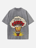Green Day Print Round Neck T-shirt