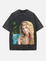 Taylor Swift Print Round Neck T-shirt