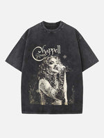 Chappell Roan Print Round Neck T-shirt