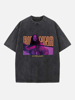 Rihanna Print Round Neck T-shirt