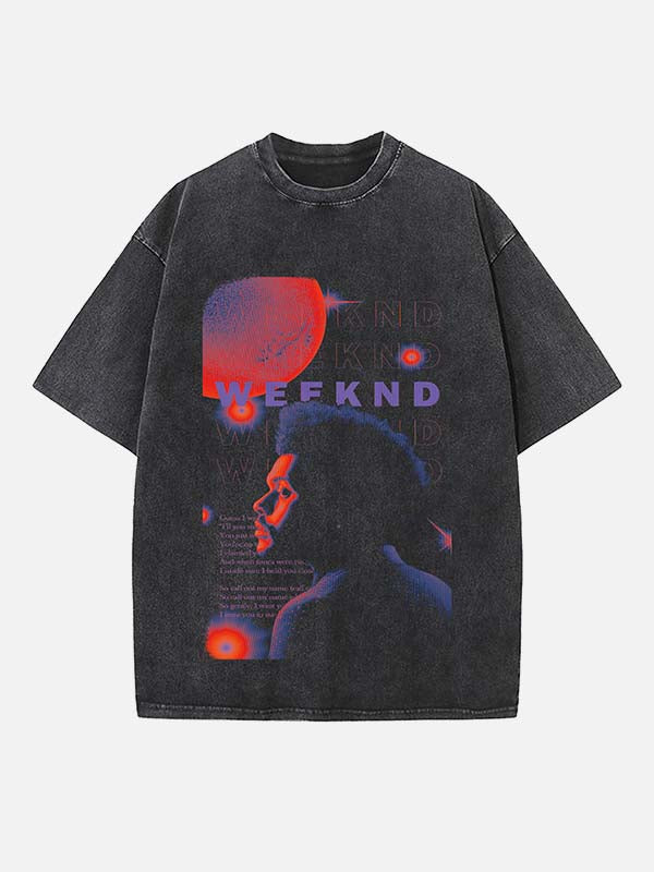 The Weeknd Print Round Neck T-shirt
