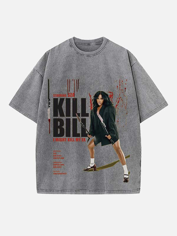 SZA Print Round Neck T-shirt