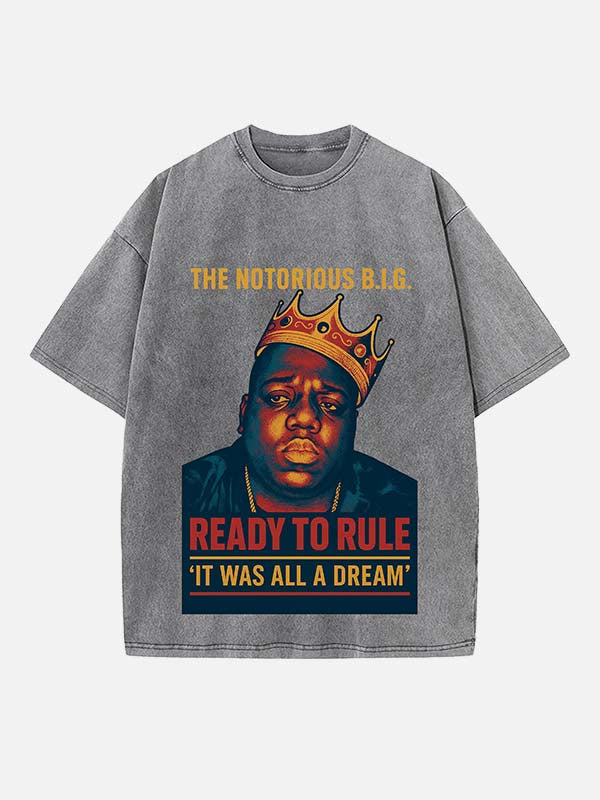 The Notorious B.I.G. Print Round Neck T-shirt