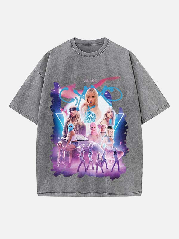 Camila Cabello Print Round Neck T-shirt