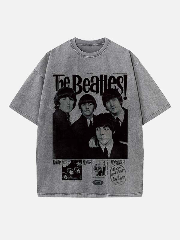 The Beatles Print Round Neck T-shirt