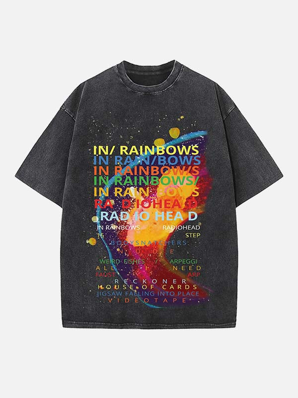 Radiohead Print Round Neck T-shirt