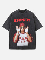 Eminem Print Round Neck T-shirt