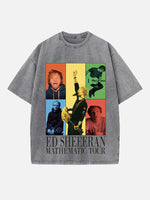 Ed Sheeran Print Round Neck T-shirt