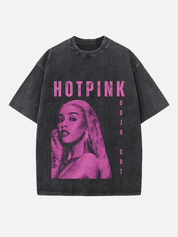 Doja Cat Print Round Neck T-shirt