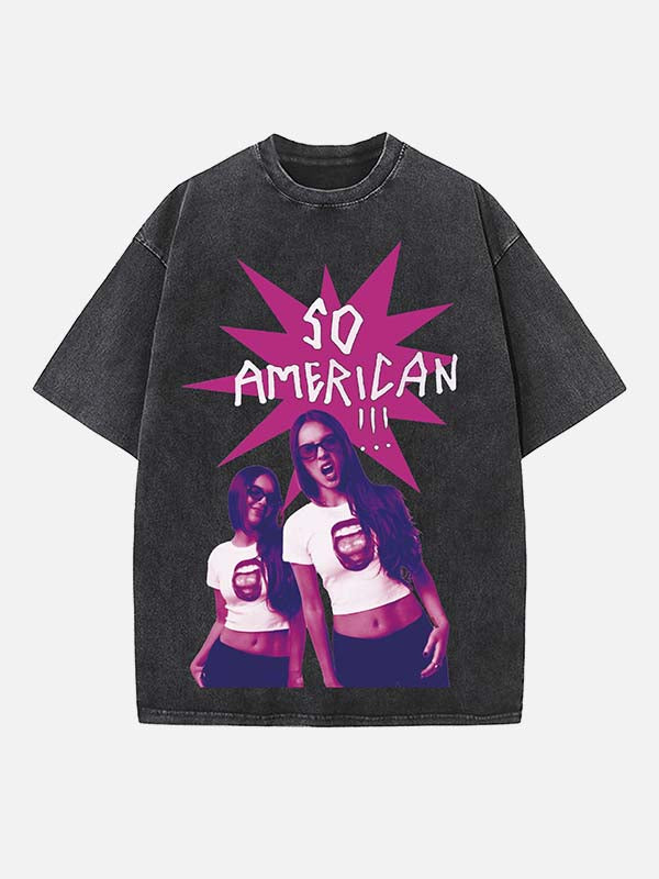 Olivia Rodrigo Print Round Neck T-shirt