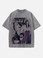 Billie Eilish Print Round Neck T-shirt