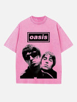 Oasis Print Round Neck T-shirt