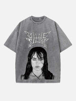 Billie Eilish Print Round Neck T-shirt