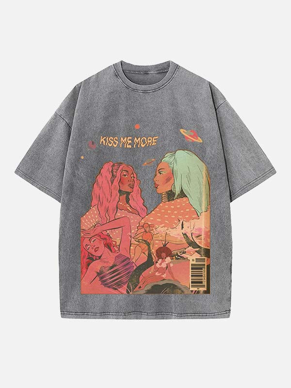 Doja Cat Print Round Neck T-shirt