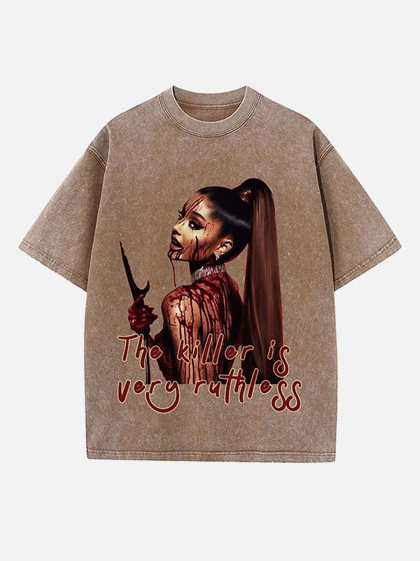 Ariana Grande Print Round Neck T-shirt
