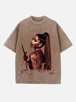 Ariana Grande Print Round Neck T-shirt