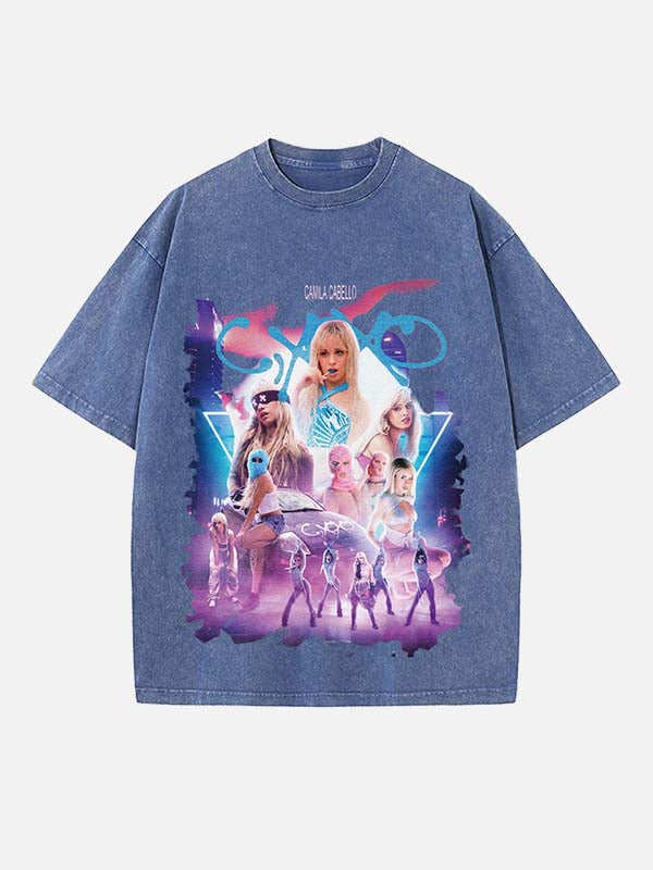 Camila Cabello Print Round Neck T-shirt