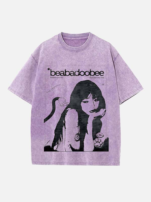 Beabadoobee Print Round Neck T-shirt