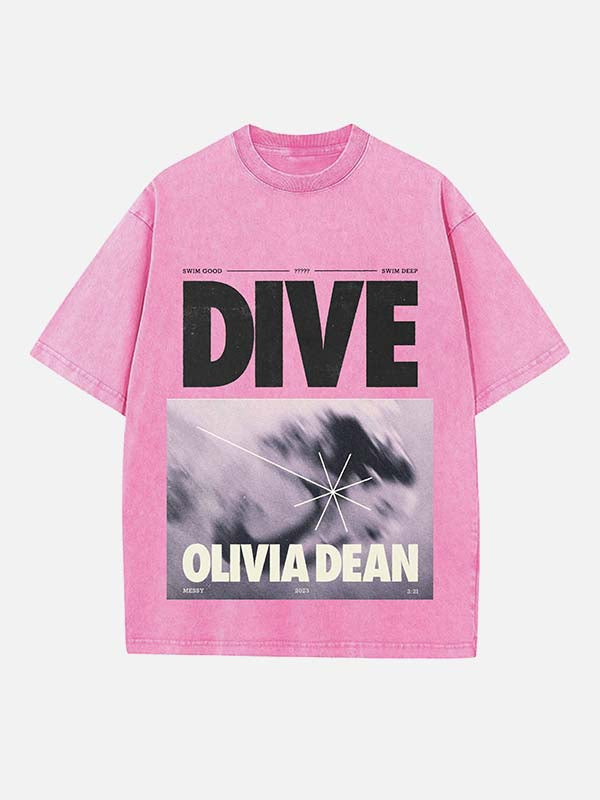 Olivia Dean Print Round Neck T-shirt