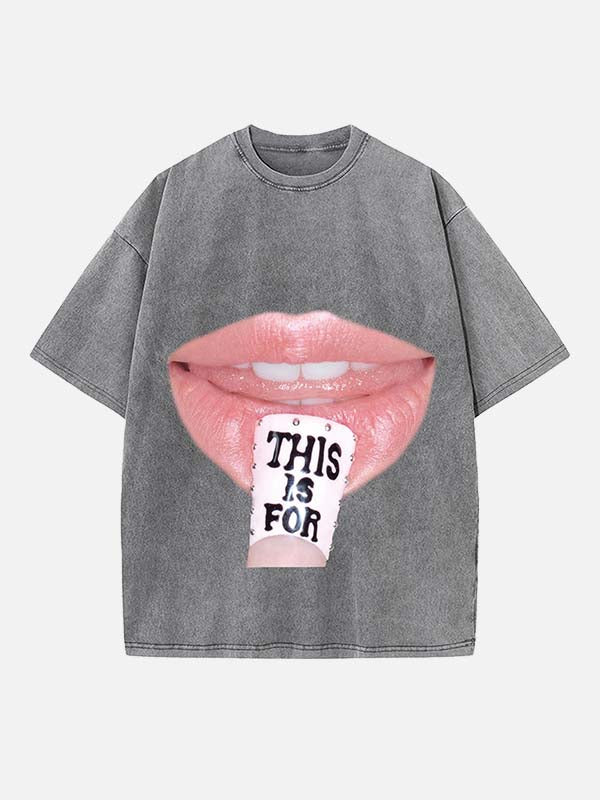 TWICE Print Round Neck T-shirt