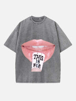 TWICE Print Round Neck T-shirt