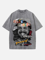 Post Malone Print Round Neck T-shirt
