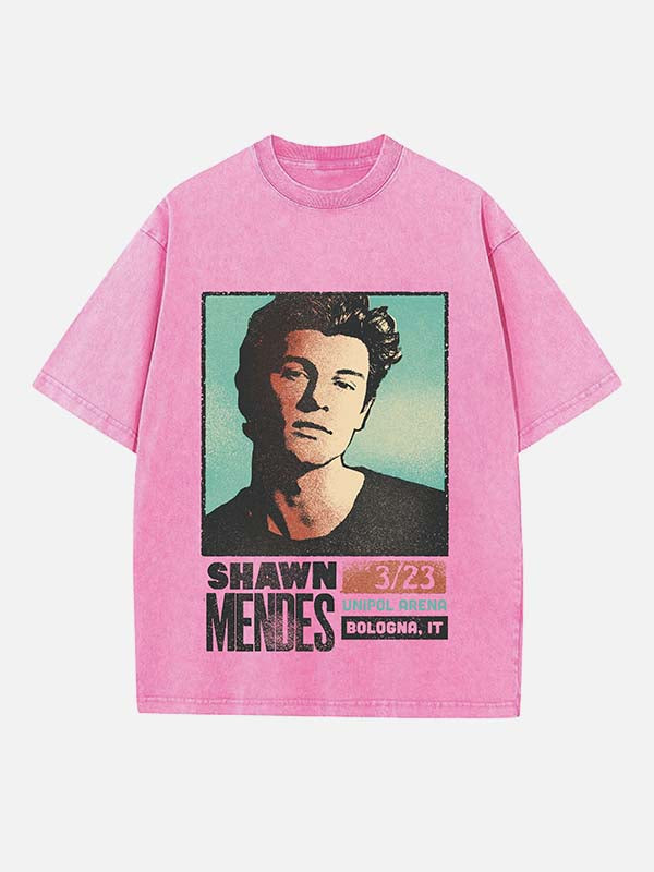 Shawn Mendes Print Round Neck T-shirt