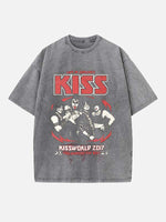 KISS Print Round Neck T-shirt