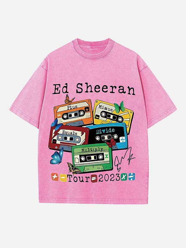 Ed Sheeran Print Round Neck T-shirt