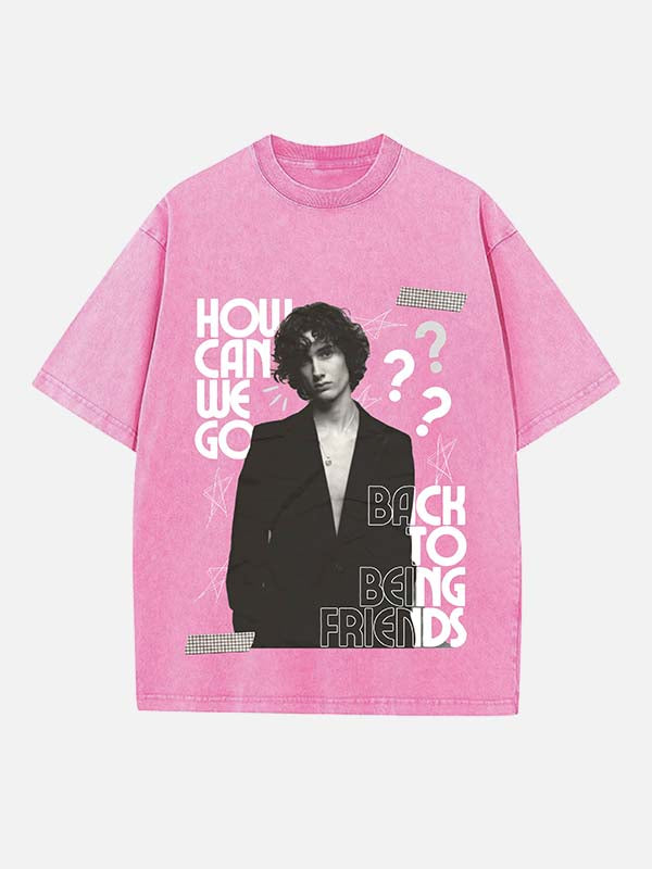 Sombr Print Round Neck T-shirt