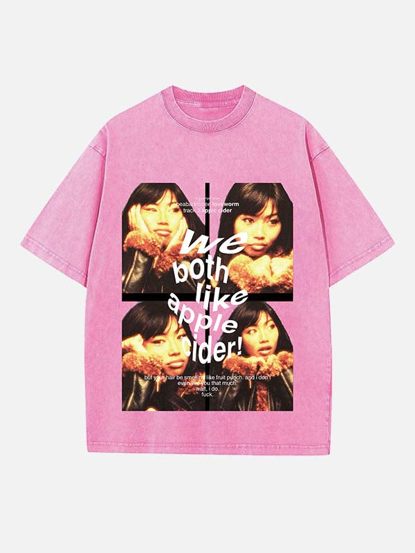 Beabadoobee Print Round Neck T-shirt