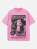 Paramore Print Round Neck T-shirt
