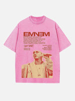 Eminem Print Round Neck T-shirt