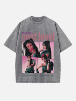 Aespa Print Round Neck T-shirt