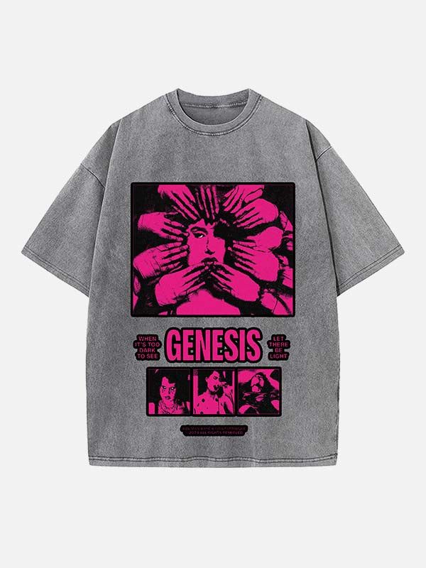 Raye Print Round Neck T-shirt