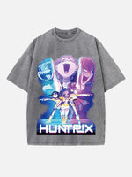 HUNTR/X Print Round Neck T-shirt