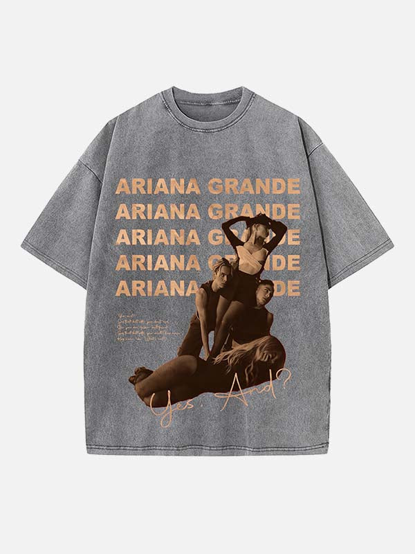 Ariana Grande Print Round Neck T-shirt