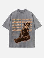 Ariana Grande Print Round Neck T-shirt