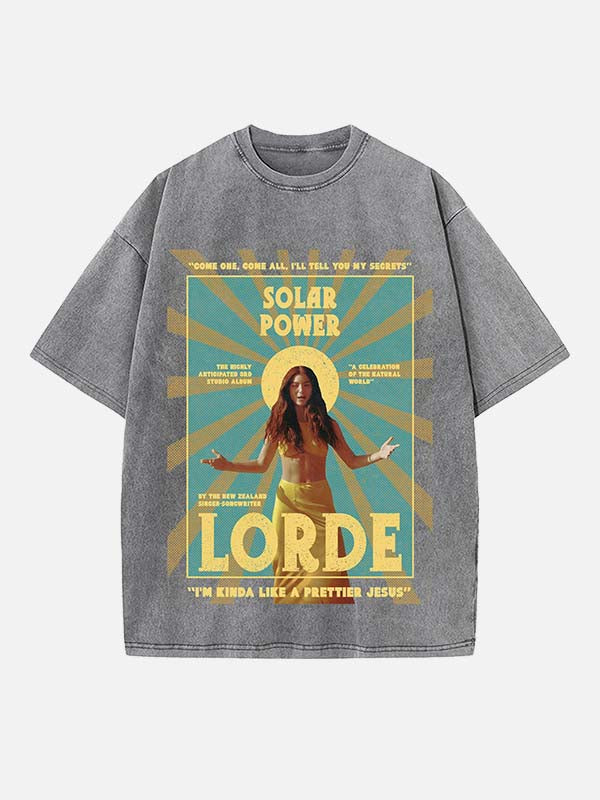 Lorde Print Round Neck T-shirt