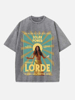 Lorde Print Round Neck T-shirt