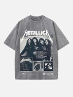 Metallica Print Round Neck T-shirt