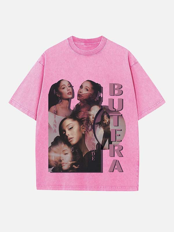 Ariana Grande Print Round Neck T-shirt