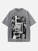 Rihanna Print Round Neck T-shirt