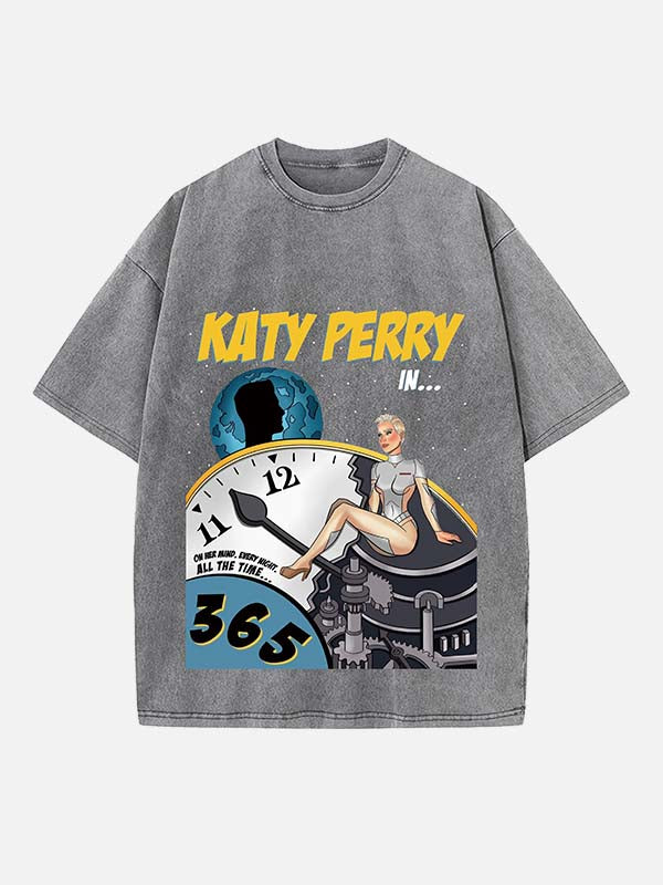 Katy Perry Print Round Neck T-shirt