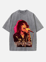 Aerosmith Print Round Neck T-shirt