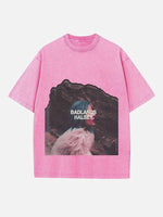 Halsey Print Round Neck T-shirt