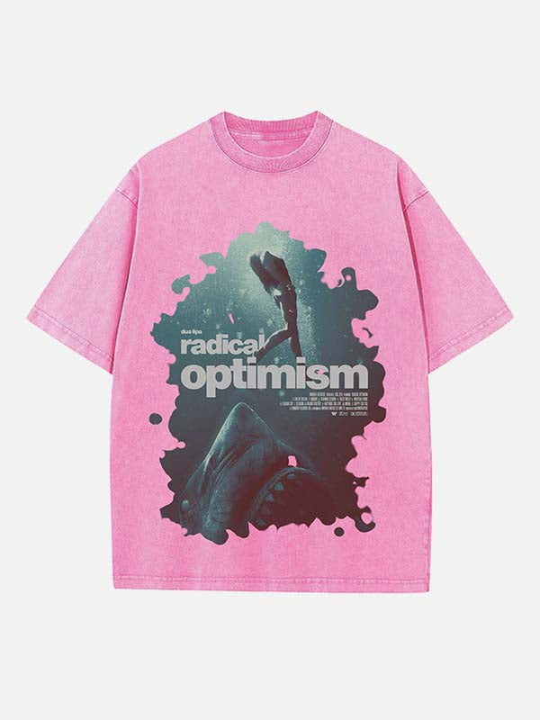 Dua Lipa Print Round Neck T-shirt