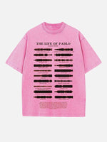 Kanye West Print Round Neck T-shirt